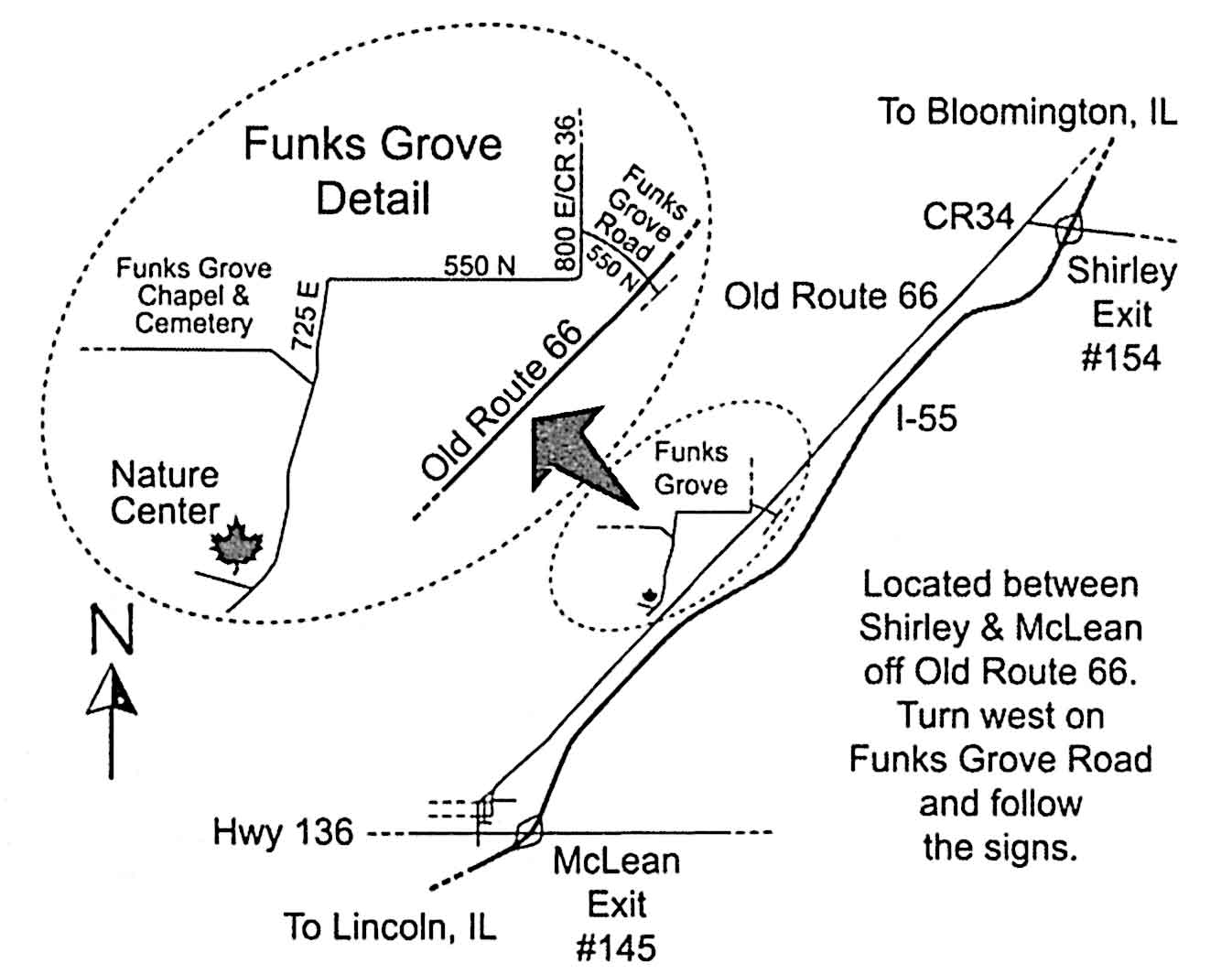 Sugar Grove Nature Center Map